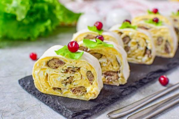 Лаваш со шпротами