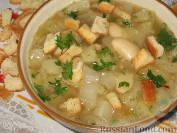 Итальянские щи с белой фасолью