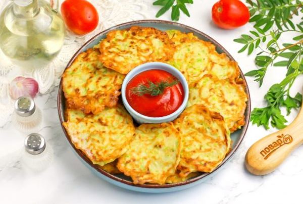 Картофельные драники с кабачками