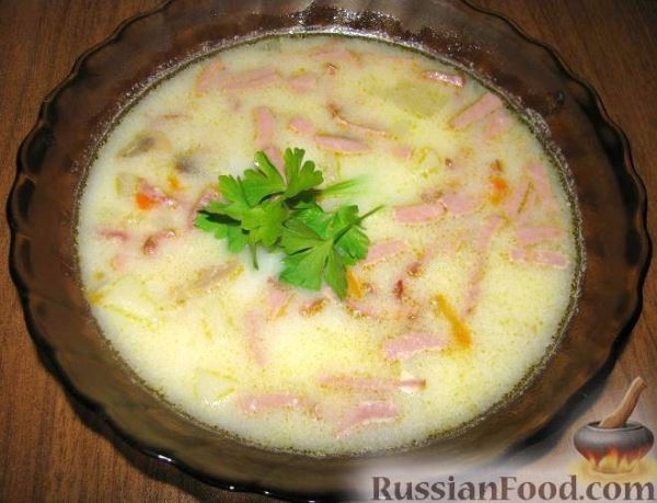 Сырный супчик «От Аллы Пугачёвой»