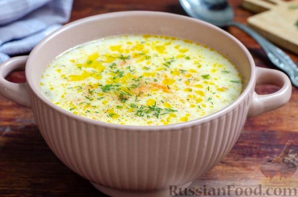 «Жареный» суп со сметаной